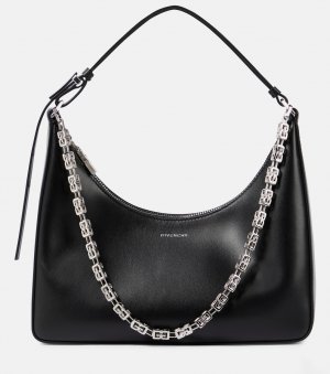 Маленькая кожаная сумка через плечо Moon Cut Out , черный Givenchy