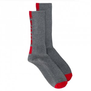 Sock Logo Серый Красный MSGM