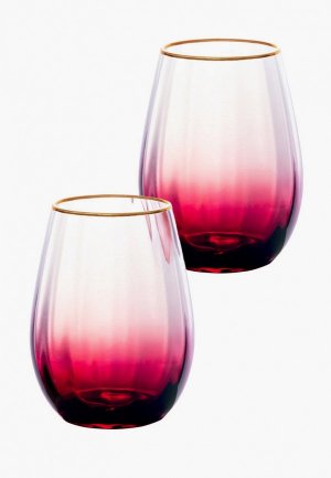Набор стаканов Lucky Градиент, 550 мл. Цвет: бордовый