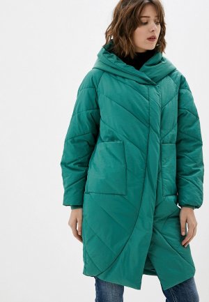 Куртка утепленная Vagi. Цвет: зеленый