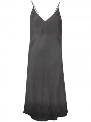 Платье с V-образным вырезом Marc Le Bihan. Цвет: серый