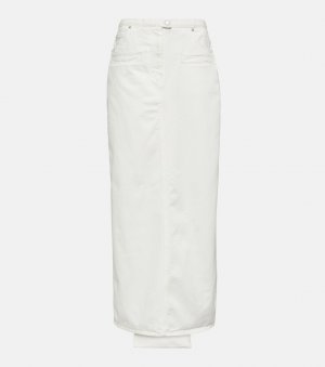 Джинсовая юбка макси Courrèges, белый Courreges