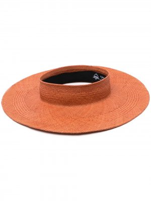 Плетеная шляпа Beverly Gladys Tamez. Цвет: красный