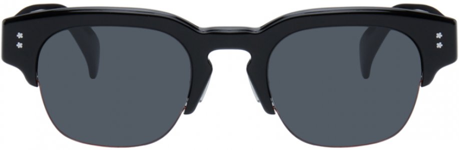 Черные солнцезащитные очки Paris с боке и цветочным узором , цвет Shiny black/Smoke Kenzo