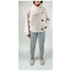 Пальто , размер 42 IT, коричневый, розовый Peserico. Цвет: бежевый/белый/коричневый/серебристый/розовый