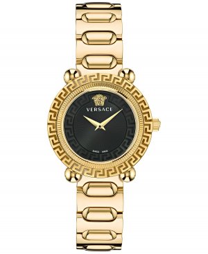 Женские швейцарские часы Greca Twist с золотым ионным браслетом, 35 ​​мм Versace