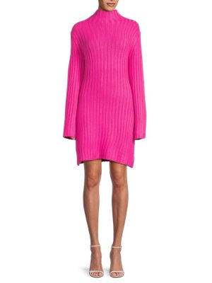 Вязаное мини-платье-свитер , цвет Fuschia French Connection