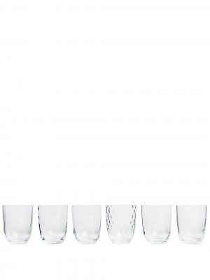 Набор Idra из шести стаканов NasonMoretti. Цвет: бежевый