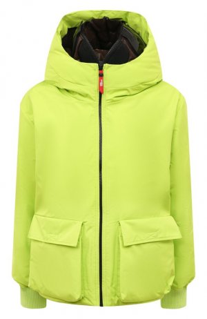 Утепленная куртка Ai Riders. Цвет: зелёный