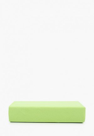 Простыня Евро Cleo Home трикотажная, на резинке, 200 х см. Цвет: зеленый