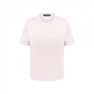 Хлопковая футболка Loro Piana. Цвет: розовый