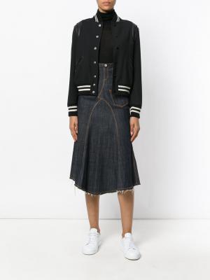 Джинсовая юбка миди Jean Paul Gaultier Vintage. Цвет: синий