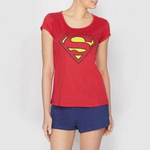 Пижама с шортами, 100% хлопка SUPERMAN. Цвет: красный + синий