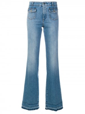 Широкие выцветшие джинсы Stella McCartney. Цвет: синий