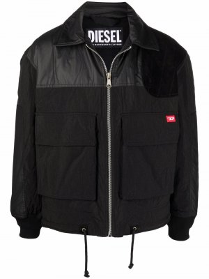 Contrast panel jacket Diesel. Цвет: черный
