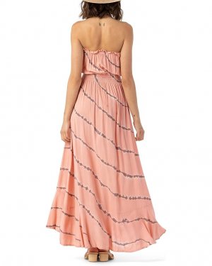 Платье Ryden Maxi Dress, цвет Peach Vert Tie-Dye Tiare Hawaii