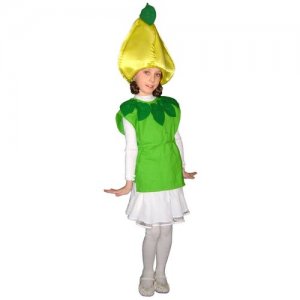 Карнавальный костюм для детей Груша зеленая детский, 104-134 см Волшебный мир