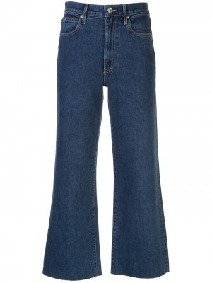 Укороченные джинсы Grace с завышенной талией Slvrlake. Цвет: синий
