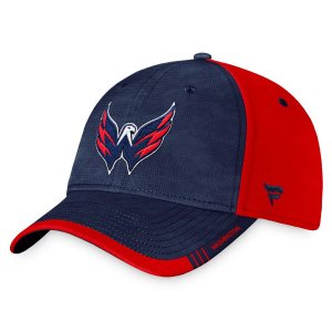 Мужская шапка Branded темно-синего/красного цвета Washington Capitals Authentic Pro Rink с камуфляжным принтом Fanatics