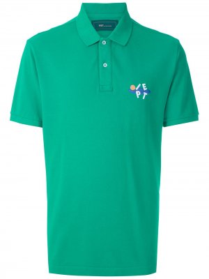 Рубашка поло с короткими рукавами и вышитым логотипом Piet. Цвет: зеленый
