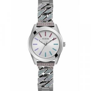 Наручные часы GUESS Trend GW0546L4, голубой, фиолетовый. Цвет: голубой/серебристый/фиолетовый/белый