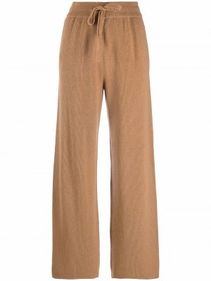 Трикотажные брюки Oni прямого кроя Nanushka. Цвет: нейтральные цвета