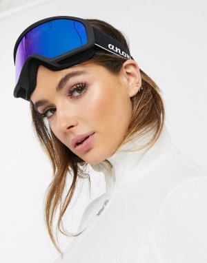 Белые защитные очки горнолыжника со сменными стеклами -Черный Anon