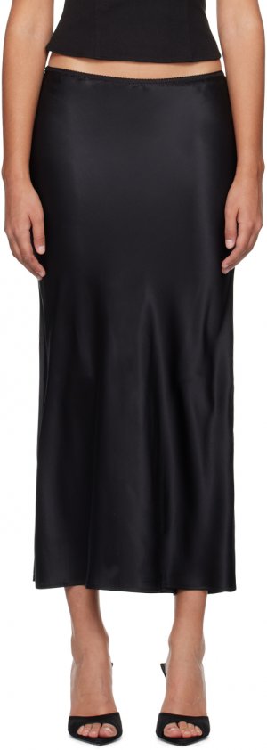 Черная длинная юбка Layla Reformation