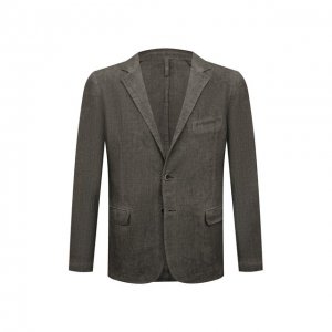 Льняной пиджак 120% Lino. Цвет: серый