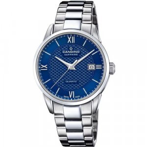 Наручные часы C4711/C, серебряный, синий CANDINO. Цвет: серебристый/синий