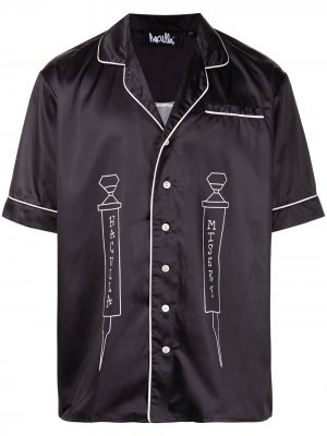 Рубашка Misery с контрастной отделкой Haculla. Цвет: черный