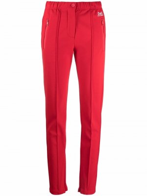 Спортивные брюки Full Milano с логотипом Dolce & Gabbana. Цвет: красный