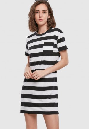 Платье из джерси Stripe Boxy , цвет black white Urban Classics