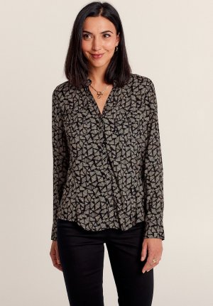 Блузка-рубашка BREAL SHIRT MIT LANGEN ÄRMELN, цвет noir