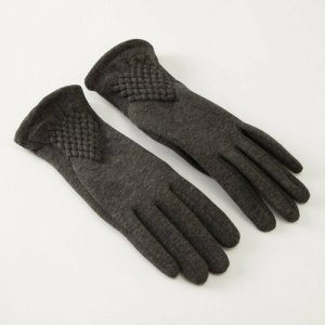 Перчатки , размер 19, серый Minaku. Цвет: серый