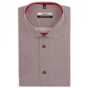 Рубашка , размер 174-184/39, бордовый GREG. Цвет: красный