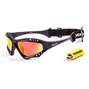 Солнцезащитные очки  Australia Matt Black / Revo Orange Polarized lenses, черный OCEAN. Цвет: черный
