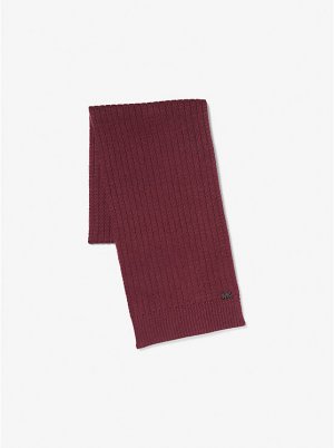 Текстурированный вязаный шарф, бордовый Michael Kors Mens