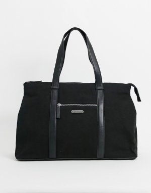 Черная нейлоновая спортивная сумка -Черный цвет Bolongaro Trevor