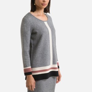 Пуловер ANNE WEYBURN. Цвет: серый