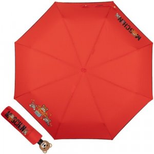 Зонт , красный MOSCHINO. Цвет: красный