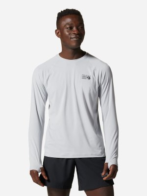Лонгслив мужской Crater Lake Long Sleeve Crew, Серый Mountain Hardwear. Цвет: серый