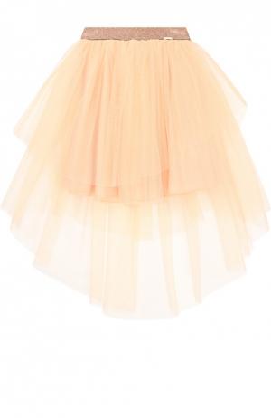 Многоярусная пышная юбка Jean Paul Gaultier. Цвет: розовый