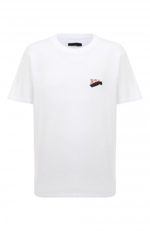 Хлопковая футболка RTA. Цвет: белый
