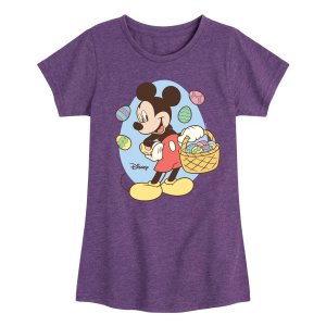 Футболка с рисунком «Пасхальная корзинка» Disney's Mickey Mouse для девочек 7–16 лет , фиолетовый Licensed Character