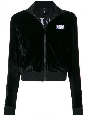 Куртка MARCELO BURLON COUNTY OF MILAN X NBA на молнии. Цвет: черный