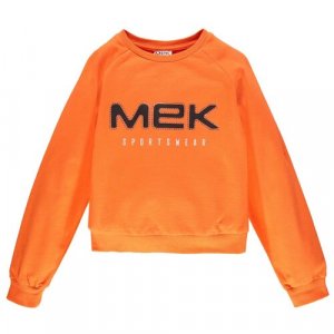 Пуловер , размер 128, оранжевый MEK. Цвет: оранжевый