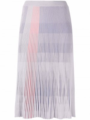 Плиссированная юбка миди Emporio Armani. Цвет: серый