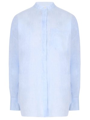 Рубашка льняная ALESSANDRO GHERARDI. Цвет: голубой