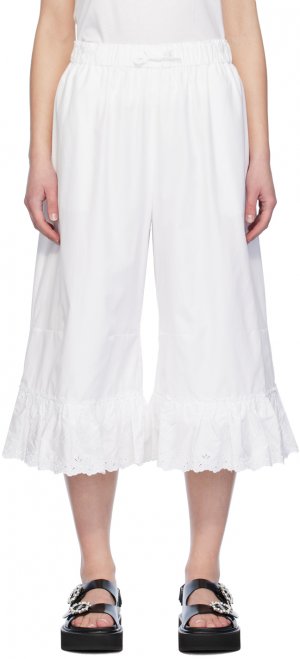 Белые брюки на кулиске , цвет White Simone Rocha